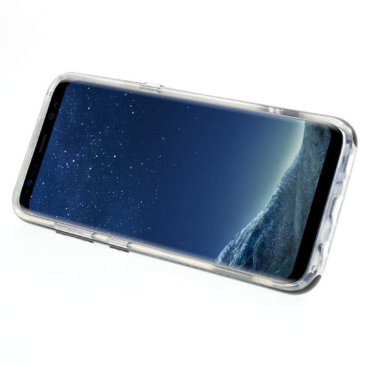2-in-1 Detachable PC Frame + TPU Back Kickstand Shell Cover for Samsung Galaxy S8 SM-G950 - Black-4