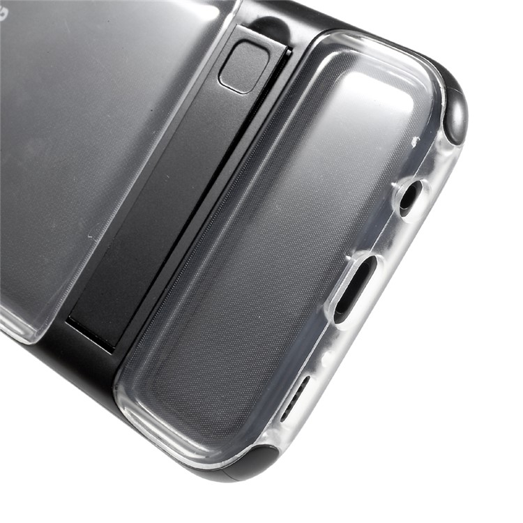 2-in-1 Detachable PC Frame + TPU Back Kickstand Shell Cover for Samsung Galaxy S8 SM-G950 - Black-8