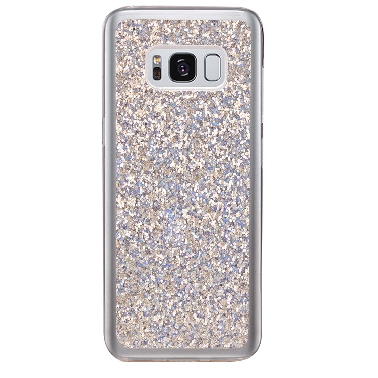 Glittery Powder TPU Flexible Cellphone Shell for Samsung Galaxy S8+ SM-G955 - Silver-2