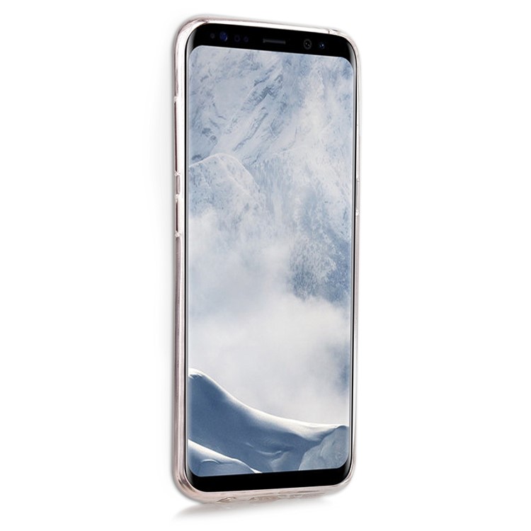 Glittery Powder TPU Flexible Cellphone Shell for Samsung Galaxy S8+ SM-G955 - Silver-4