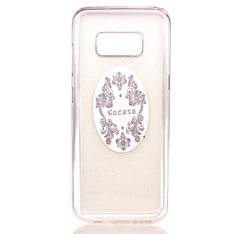 Glittery Powder TPU Flexible Cellphone Shell for Samsung Galaxy S8+ SM-G955 - Silver-9
