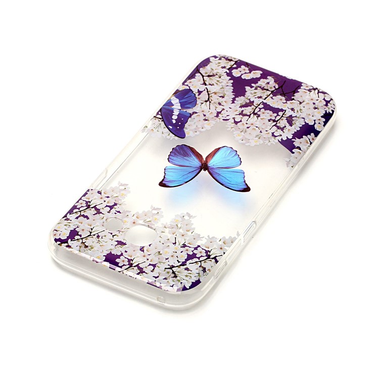 Pattern Printing IMD TPU Case for Samsung Galaxy A5 (2017) SM-A520F - Blue Butterfly-3