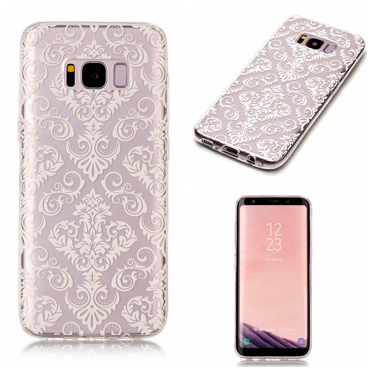 Pattern Printing IMD TPU Case for Samsung Galaxy S8 SM-G950 - Damask Pattern-1