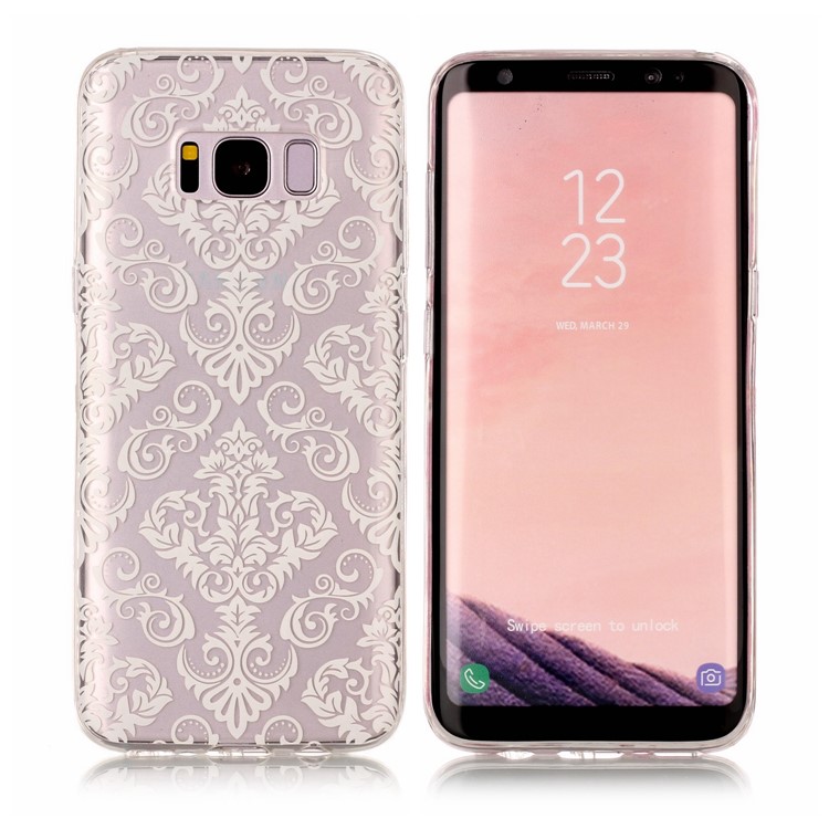 Pattern Printing IMD TPU Case for Samsung Galaxy S8 SM-G950 - Damask Pattern-2
