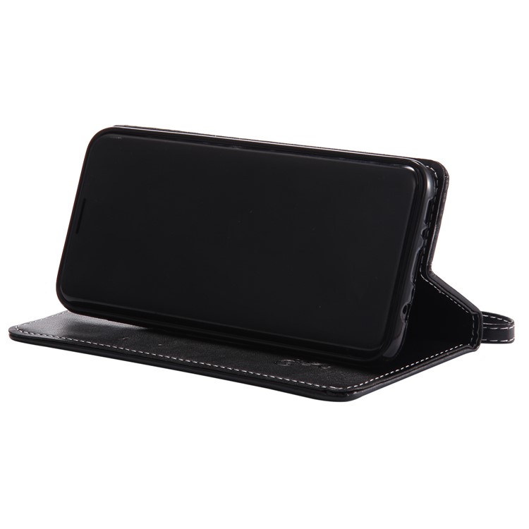 Imprint Butterfly Flower Card Holder Leather Stand Case for Samsung Galaxy S8 Plus - Black-8
