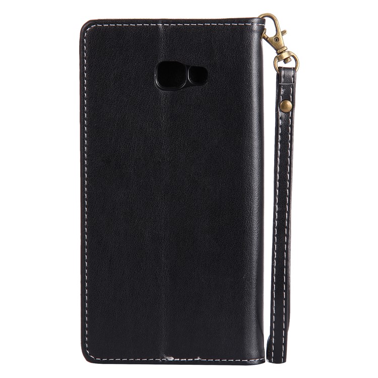 Imprint Butterfly Flower PU Leather Mobile Phone Case Accessory for Samsung Galaxy J7 (2017) - Black-2