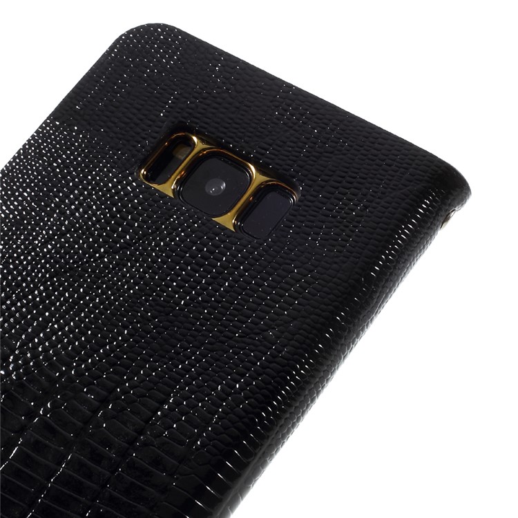 Lizard Texture PU Leather Folio Casing for Samsung Galaxy S8 SM-G950 - Black-7