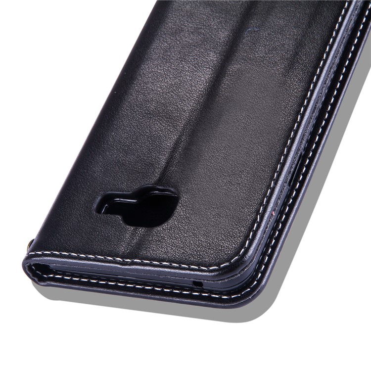 Imprint Butterfly Flower PU Leather Card Holder Magnetic Case for Samsung Galaxy A5 (2017) SM-A520F - Black-6