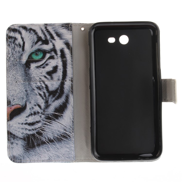 Wallet Leather Stand Case for Samsung Galaxy J7 (2017) - Tiger Pattern-10