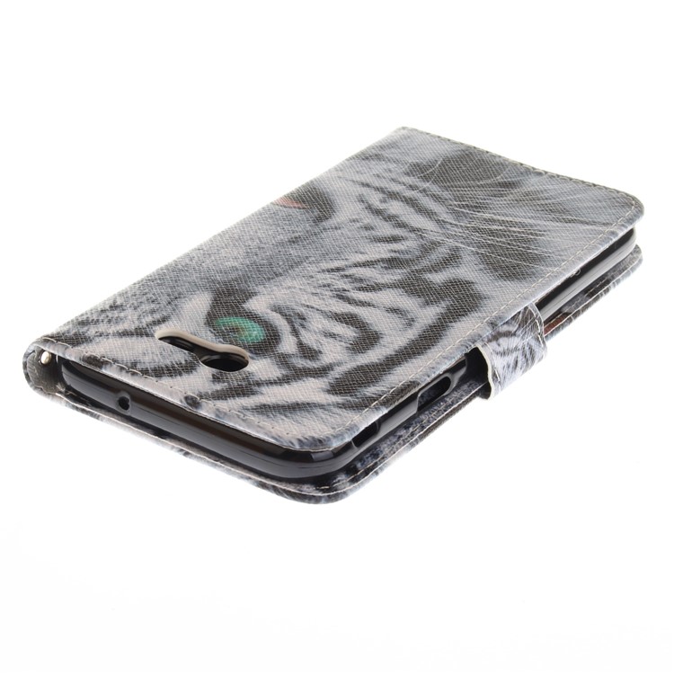 Wallet Leather Stand Case for Samsung Galaxy J7 (2017) - Tiger Pattern-5