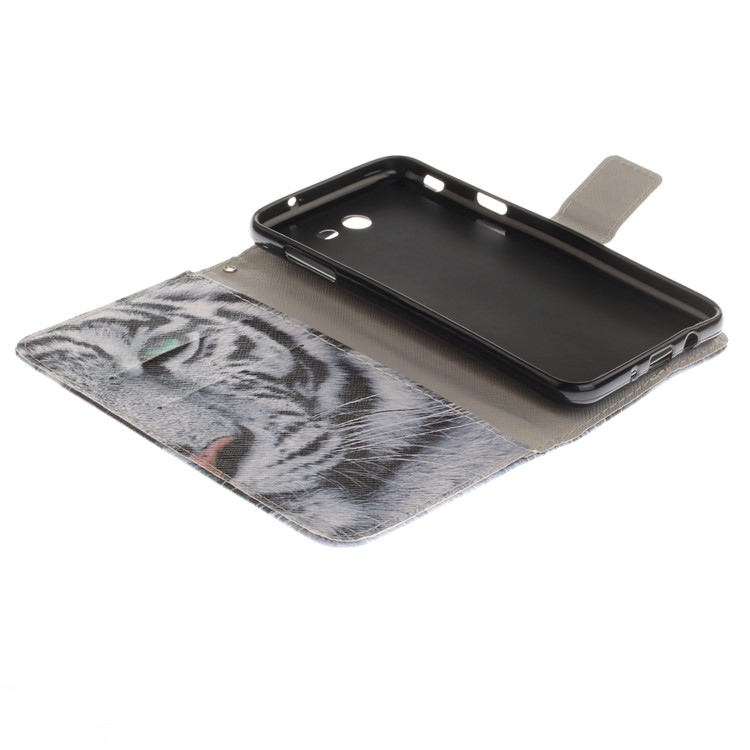 Wallet Leather Stand Case for Samsung Galaxy J7 (2017) - Tiger Pattern-8