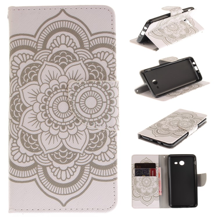 Leather Wallet Case for Samsung Galaxy J5 (2017) - Mandala Flowers-1