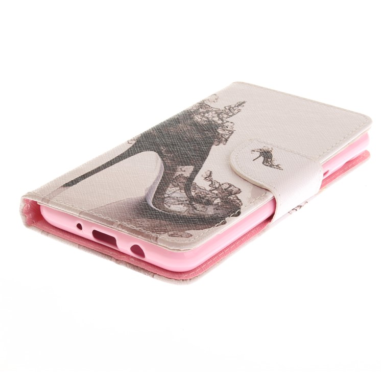 Wallet Leather Stand Cover for Samsung Galaxy J5 (2017) - High-heeled Shoes-4