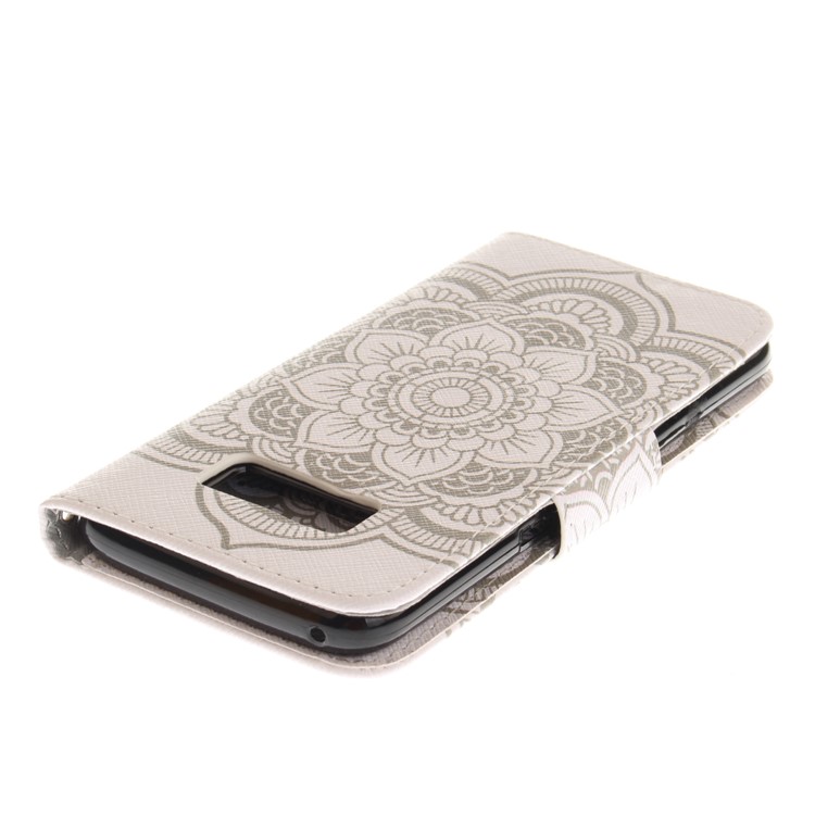 Pattern Printing Leather Wallet Case for Samsung Galaxy S8+ SM-G955 - Mandala Flowers-5