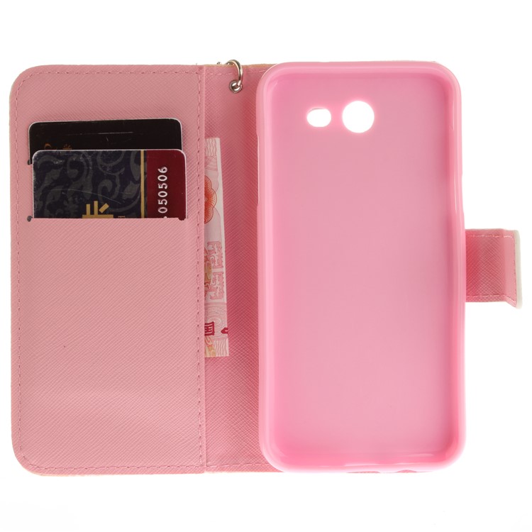 Pattern Printing Leather Wallet Case for Samsung Galaxy J3 Emerge/J3 Prime/J3 (2017) - Colorful Flowers-9