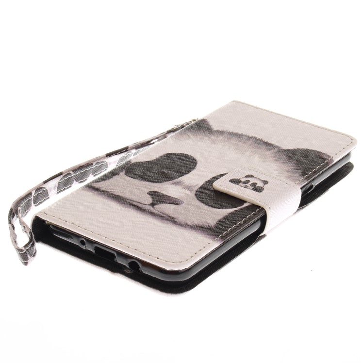Patterned Leather Wallet Case for Samsung Galaxy J5 (2017) - Adorable Panda-4