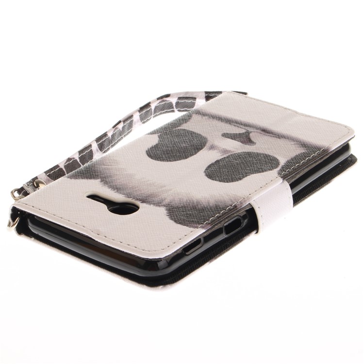 Patterned Leather Wallet Case for Samsung Galaxy J5 (2017) - Adorable Panda-5