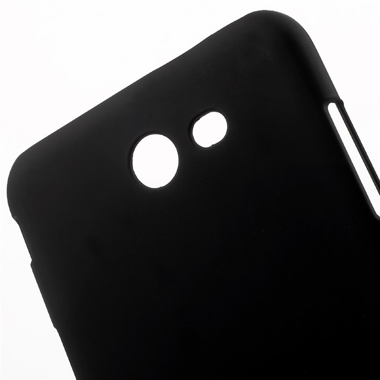 Rubberized Hard Plastic Case for Samsung Galaxy J7 (2017) - Black-4