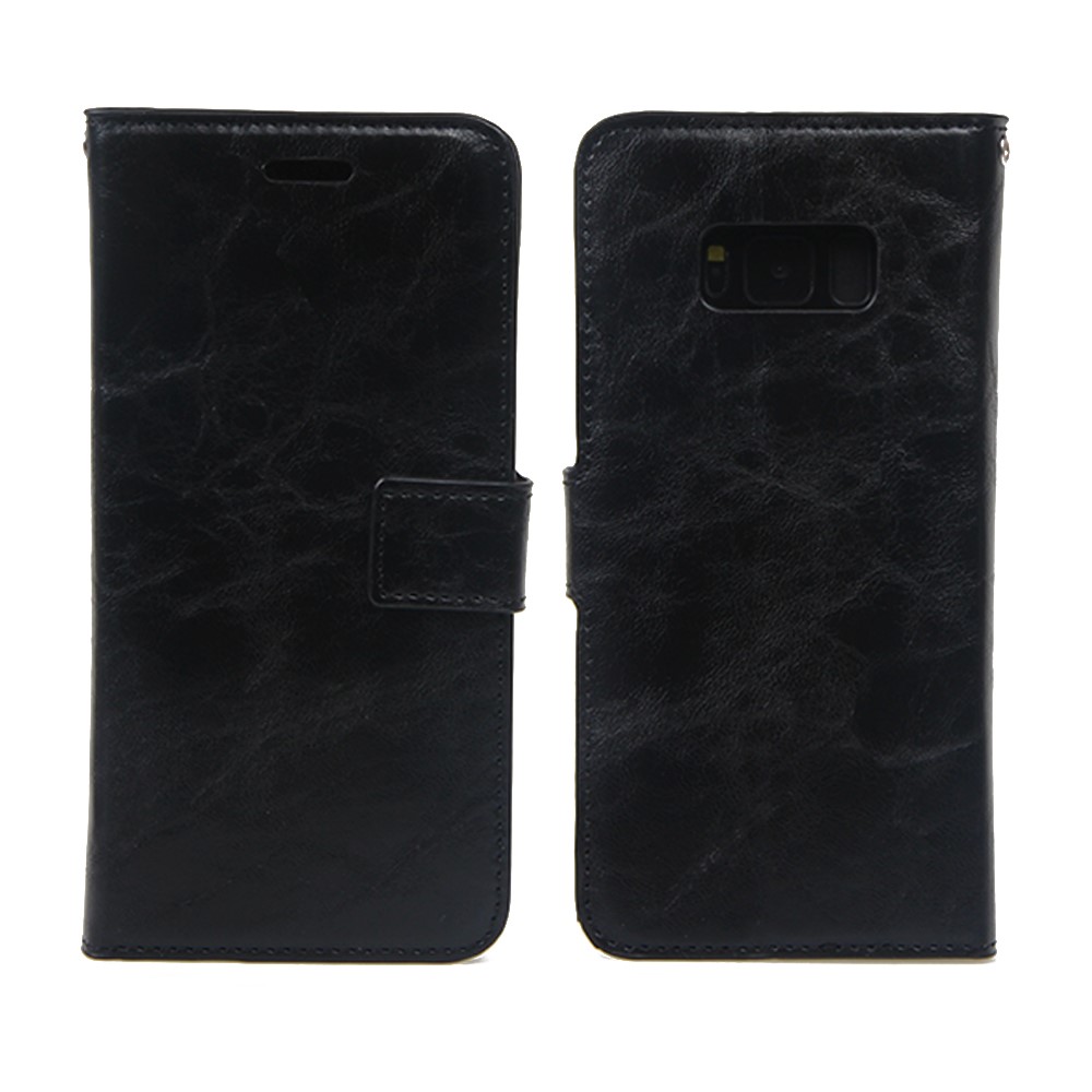 For Samsung Galaxy S8 G950 Detachable 2-in-1 Crazy Horse Leather Wallet Cover with Inner TPU Case - Black-4