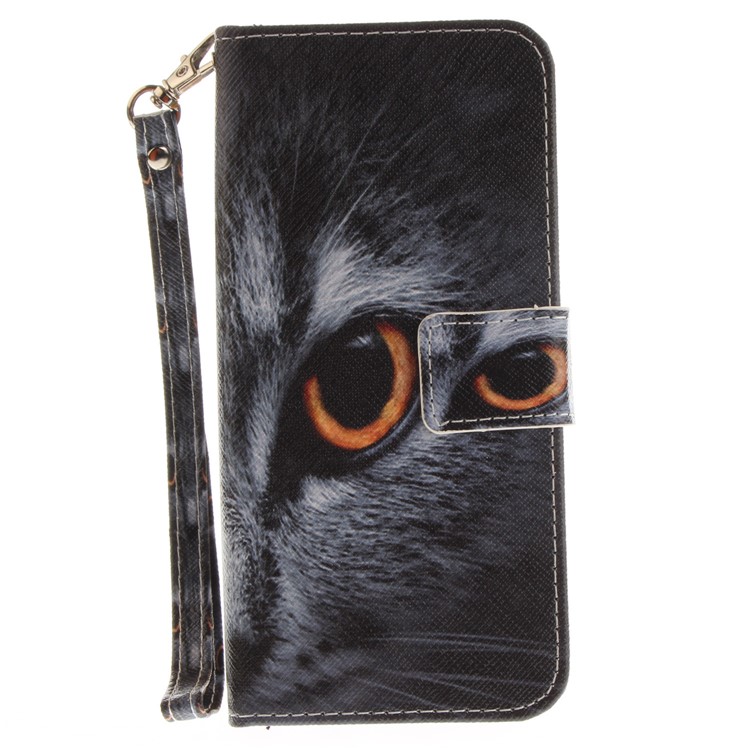 Pattern Printing Leather Wallet Case for Samsung Galaxy S8+ SM-G955 - Cat Pattern-2