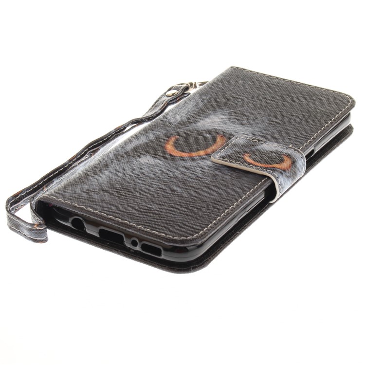Pattern Printing Leather Wallet Case for Samsung Galaxy S8+ SM-G955 - Cat Pattern-4