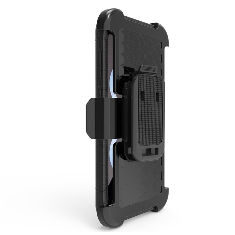 Ring Kickstand Heavy Duty Silicone + PC Hybrid Case with Belt Clip for Samsung Galaxy S8 G950 - Black-13