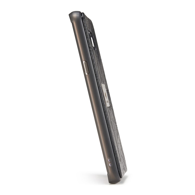 CASEME Movable 2-in-1 Multi-slot Wallet Retro Split Leather Mobile Cover for Samsung Galaxy S8+ G955 - Grey-23