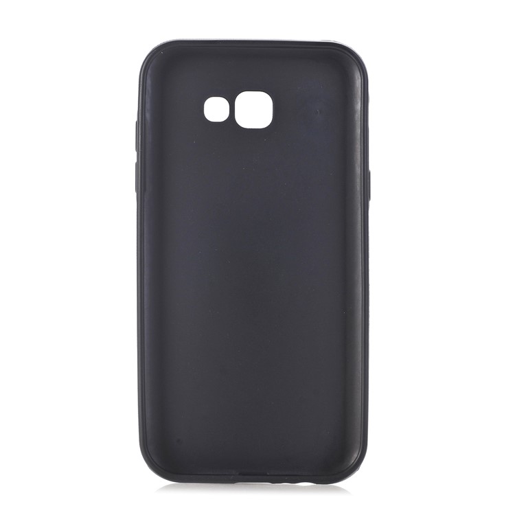 Cloth Texture PU Leather Coated TPU Back Case for Samsung Galaxy A5 (2017) SM-A520F - Black-2