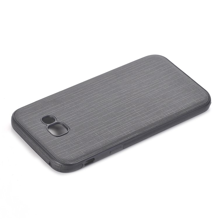 Cloth Texture PU Leather Coated TPU Back Case for Samsung Galaxy A5 (2017) SM-A520F - Black-5