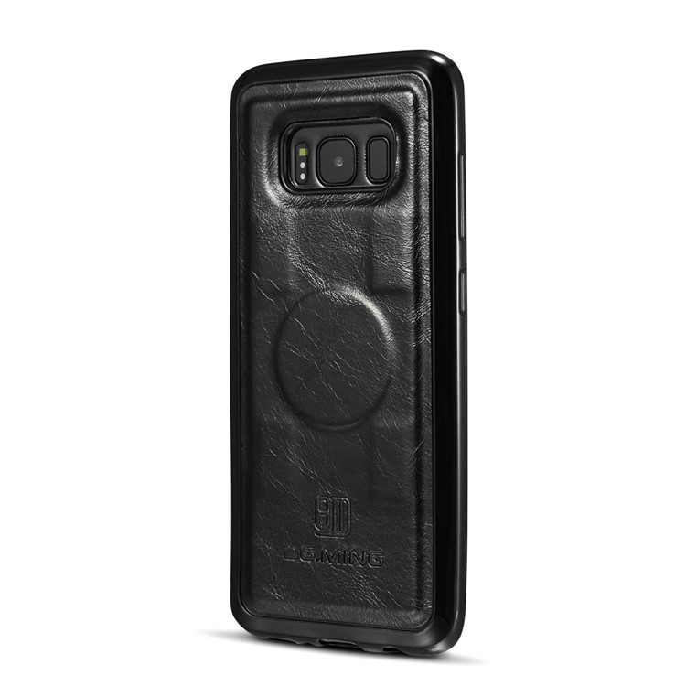 DG.MING Detachable 2-in-1 Genuine Leather Phone Case for Samsung Galaxy S8 G950 - Black-5