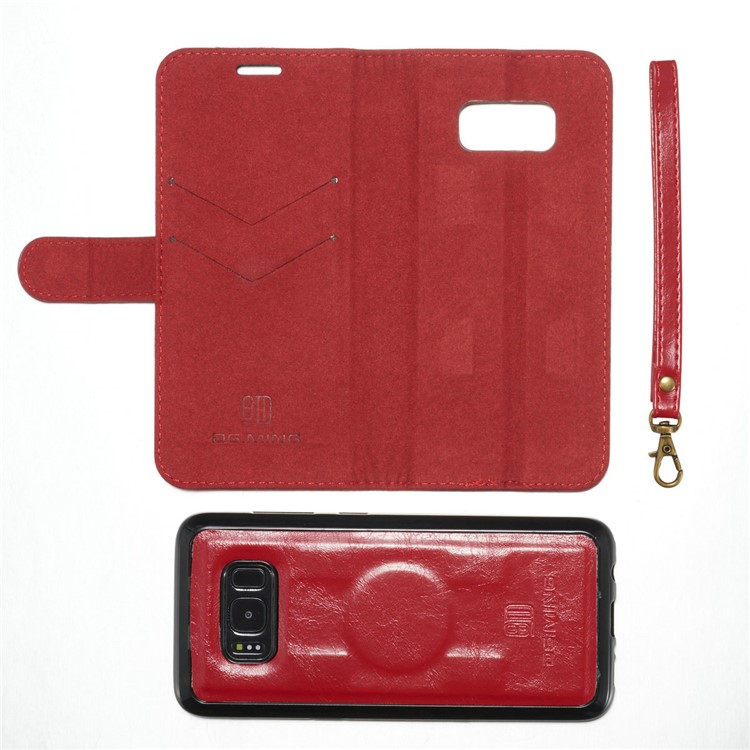 Dg. Ming Redachible 2 in 1 Custodia Per Cellulare in Pelle Genuina Per Samsung Galaxy S8 Plus G955 - Rosso-14