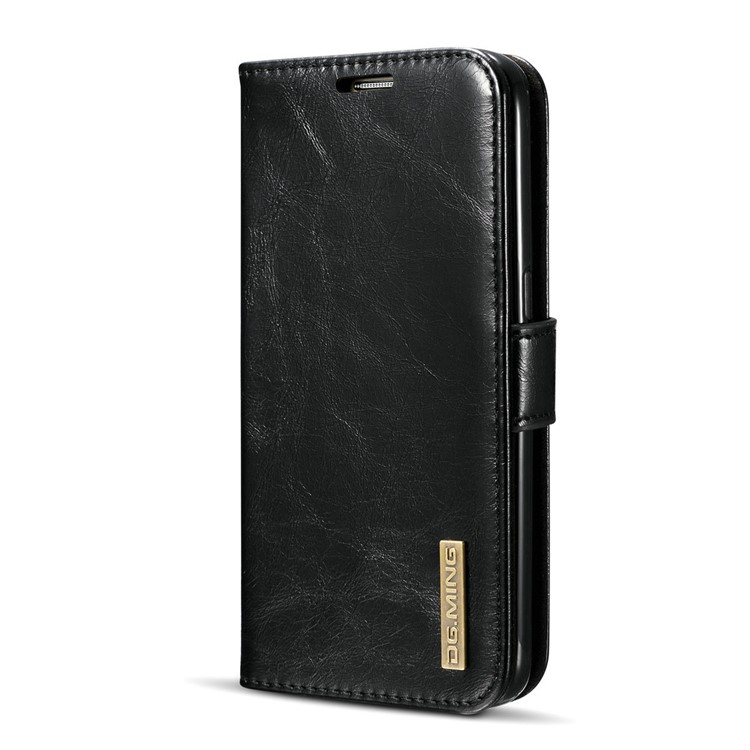 DG.MING Detachable 2-in-1 Genuine Leather Mobile Casing for Samsung Galaxy S7 G930 - Black-3