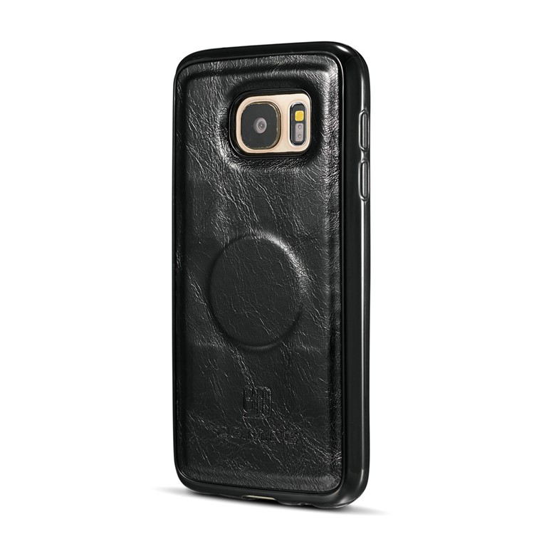 DG.MING Detachable 2-in-1 Genuine Leather Mobile Casing for Samsung Galaxy S7 G930 - Black-5