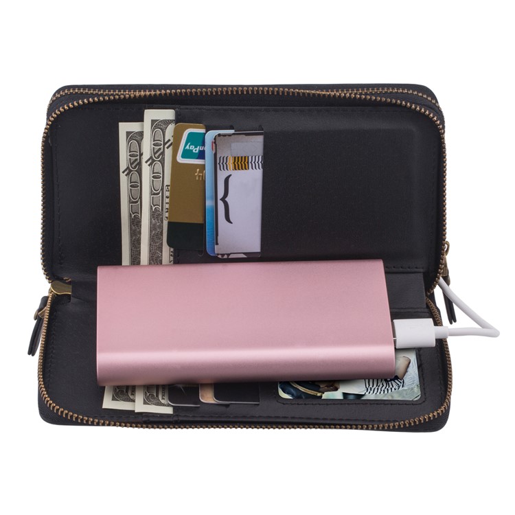 Leather Wallet + Detachable TPU Back Case for Samsung Galaxy S8 SM-G950 - Black-15