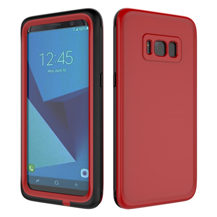 2M Underwater Waterproof PC+TPU Phone Casing for Samsung Galaxy S8+ G955 with Responsive Buttons - Red-1