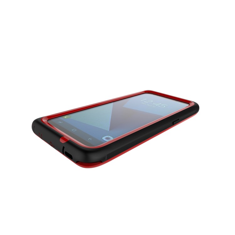 2M Underwater Waterproof PC+TPU Phone Casing for Samsung Galaxy S8+ G955 with Responsive Buttons - Red-6