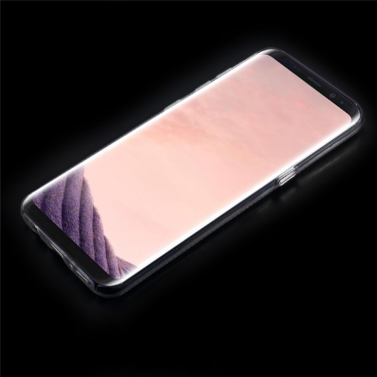 Hollow Mesh Pattern Printing PC Phone Hard Cover for Samsung Galaxy S8+ SM-G955 - Cute Dog-4
