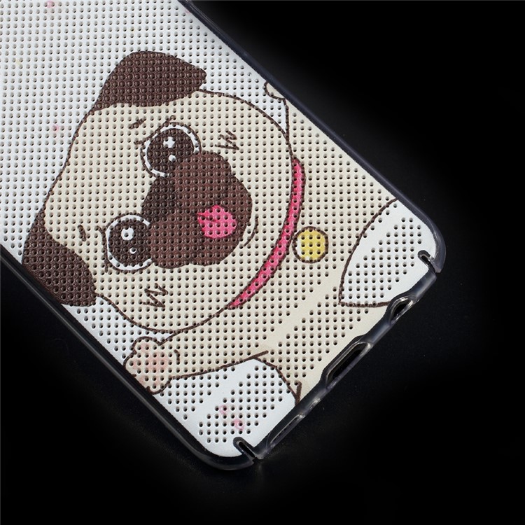 Hollow Mesh Pattern Printing PC Phone Hard Cover for Samsung Galaxy S8+ SM-G955 - Cute Dog-6
