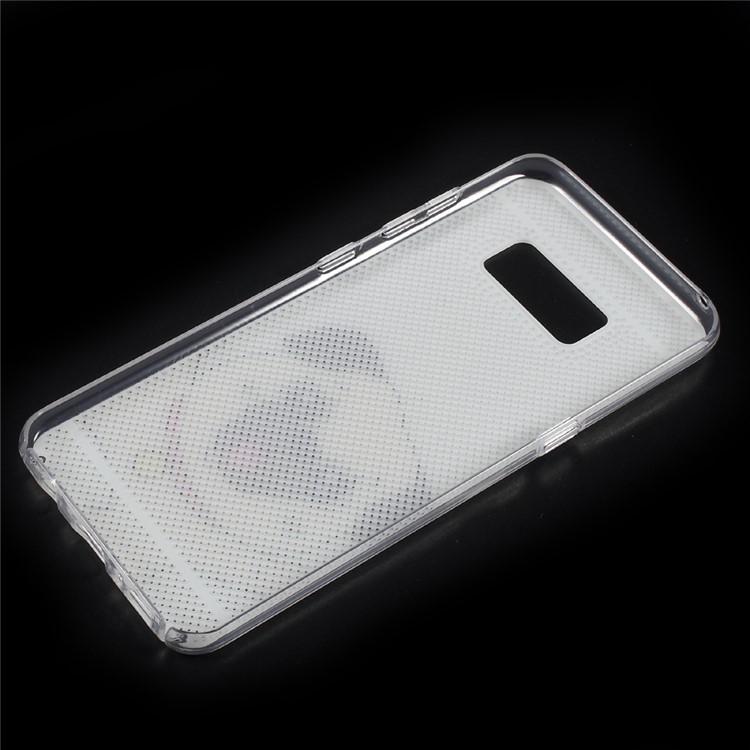 Hollow Mesh Pattern Printing PC Phone Hard Cover for Samsung Galaxy S8+ SM-G955 - Cute Dog-7