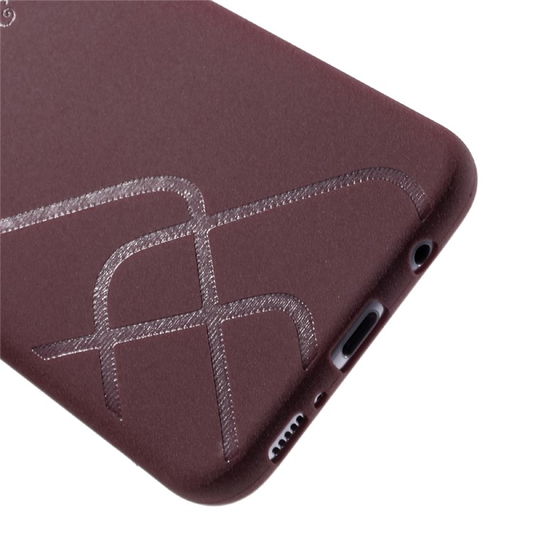 BOSILANG Lines Pattern Matte TPU Case for Samsung Galaxy S8 SM-G950 - Wine Red-4