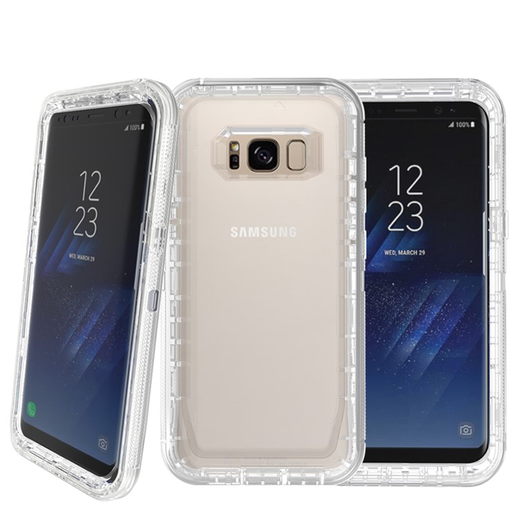 TPU + PC Protective Phone Shell for Samsung Galaxy S8 G950 - Transparent-1