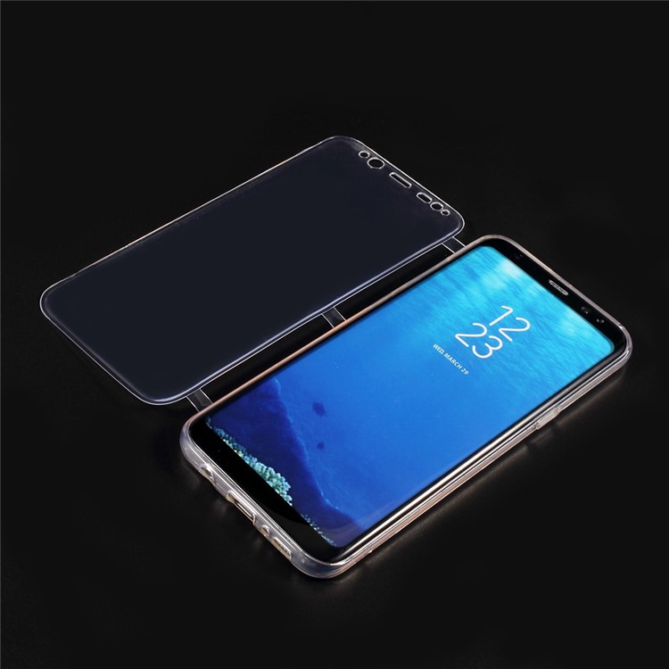 Folio Style TPU Protective Case for Samsung Galaxy S8+ G955 - Transparent-5