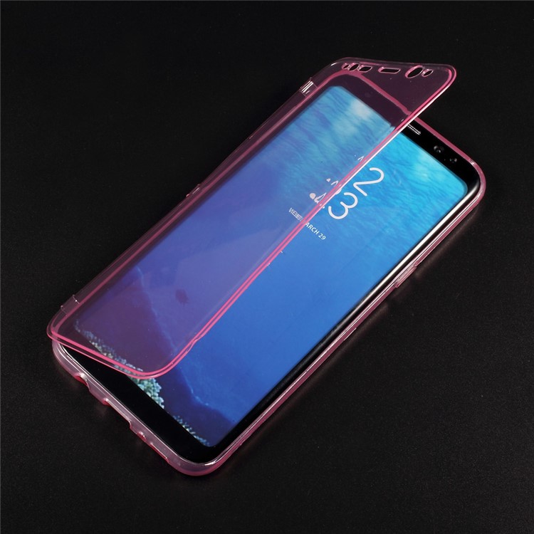 

For Samsung Galaxy S8 G950 Folio Style TPU Cell Phone Protective Casing - Pink