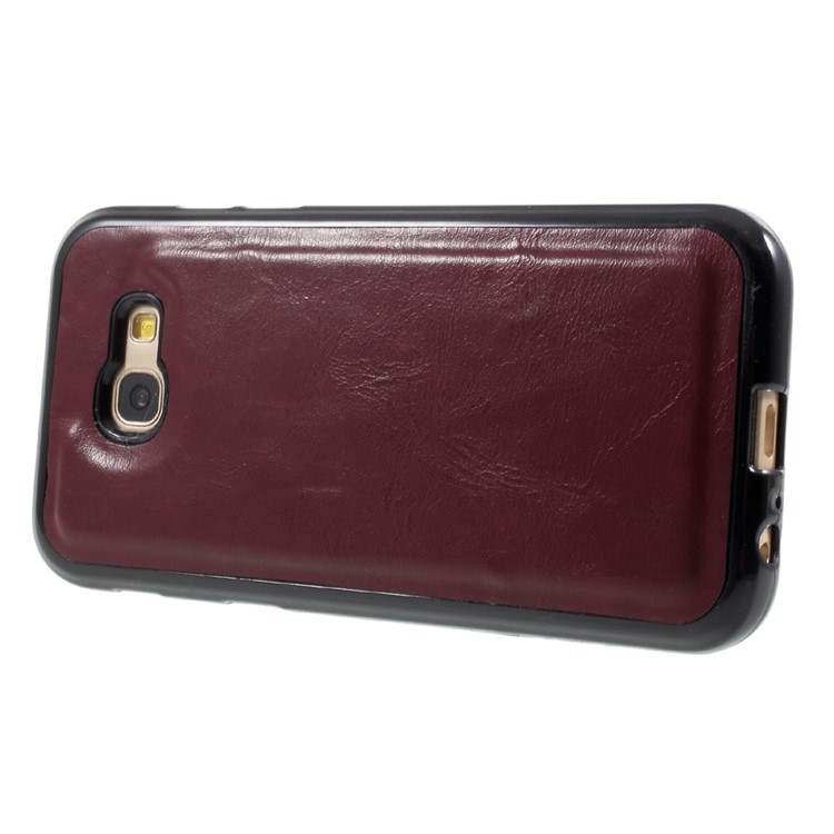 Leather Wallet + Detachable TPU Back Case for Samsung Galaxy A5 (2017) SM-A520 - Wine Red-10