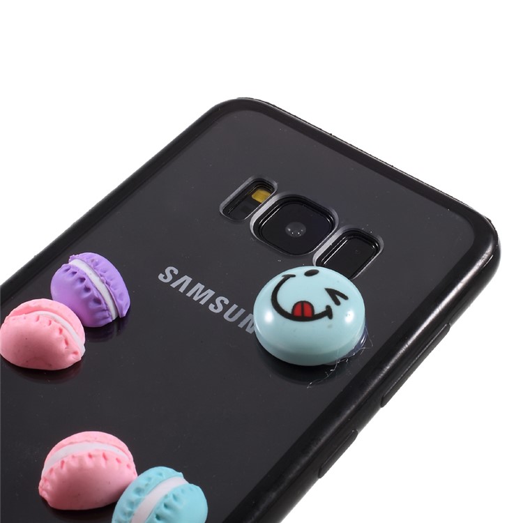 TPU + Acrylic Protective Case with Three-dimensional Pattern for Samsung Galaxy S8 SM-G950 - Macaroons and Smile-4