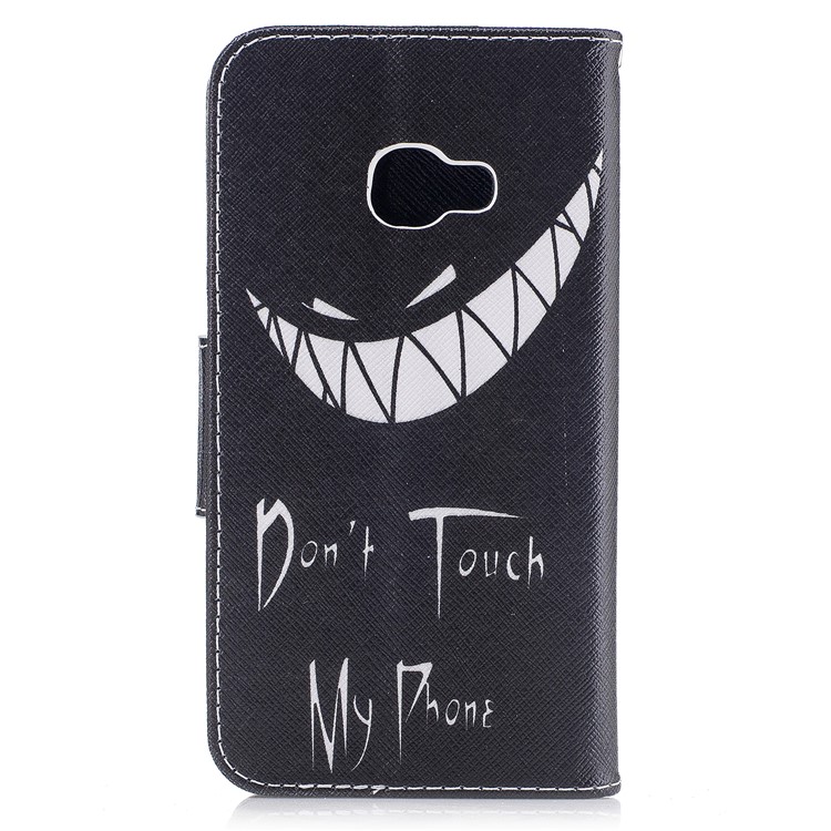 Pattern Printing Wallet Leather Stand Cell Phone Cover for Samsung Galaxy Xcover 4s / Xcover 4 SM-G390F - Do not Touch My Phone-3