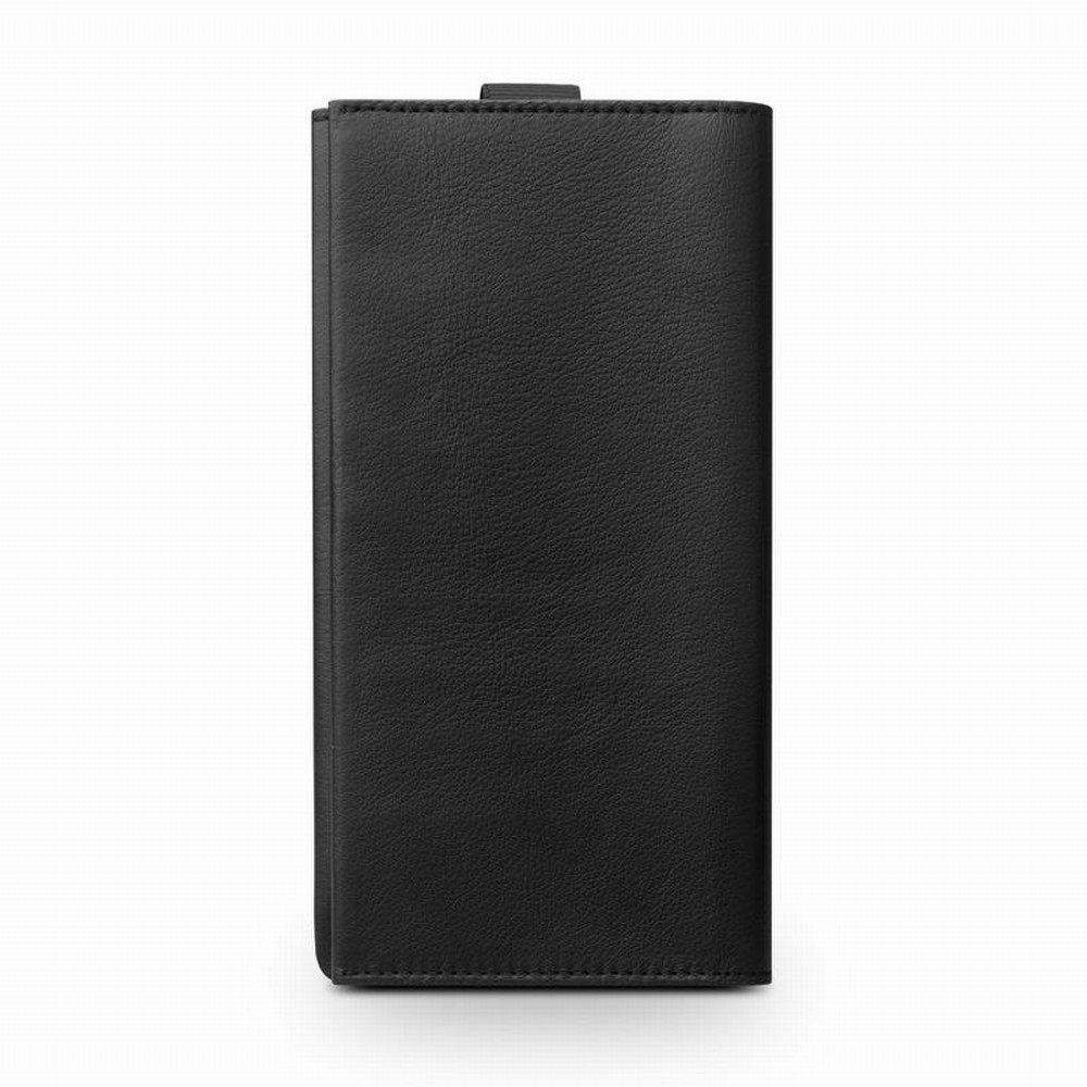 QIALINO Genuine Leather Wallet Protective Phone Pouch for Samsung Galaxy S8 Plus SM-G955, Size: 8 x 15.8 cm - Black-4