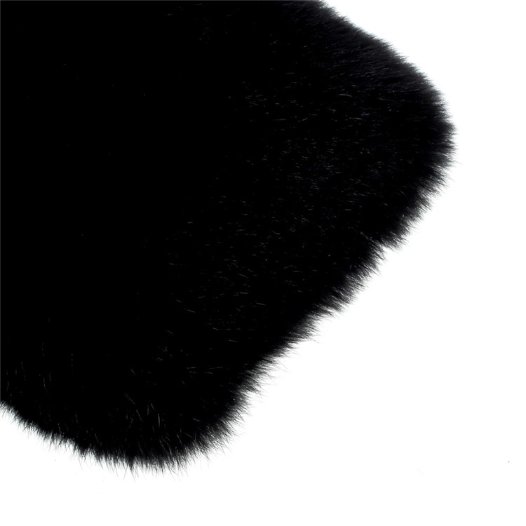For Samsung Galaxy S8 Plus G955 Rhinestone Decor Fluffy Soft TPU Back Case - Black-6