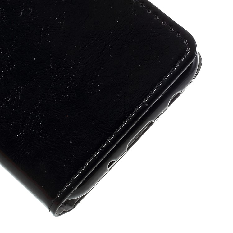 Crazy Horse Skin Wallet Leather Case with Stand for Samsung Galaxy J5 (2017) EU Version - Black-6