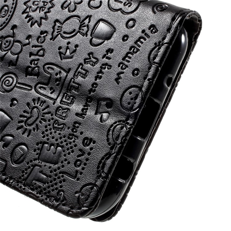 Cartoon Graffiti Wallet Leather Stand Case for Samsung Galaxy J3 (2017) EU Version - Black-10